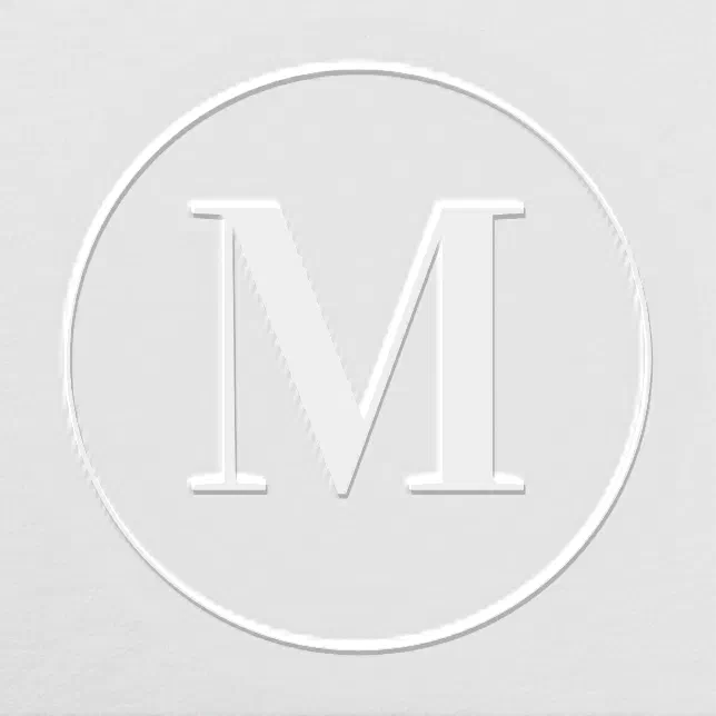 Classic Personalized Circle Monogram Initial Embosser Zazzle