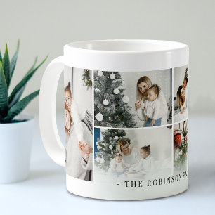 Classic Personalized Family Photo Collage   Custom Coffee Mug