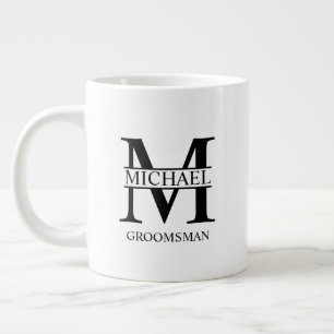 Classic Personalized Groomsman Coffee Mug