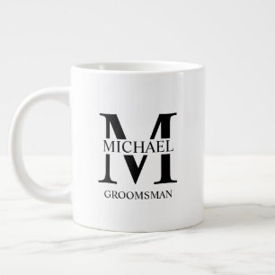 Classic Personalized Groomsman Coffee Mug