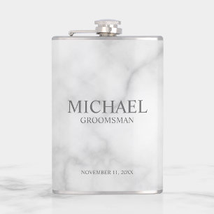 Classic Personalized Groomsman Name Flask