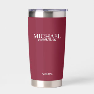 Classic Personalized Groomsman Name Insulated Tumbler