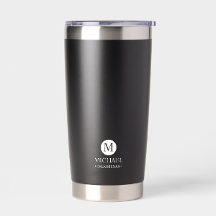 Classic Personalized Groomsmen Monogram and Name Insulated Tumbler