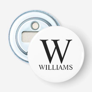 Classic Personalized Monogram and Name Bottle Opener