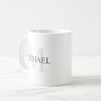 12 oz Natural Life Coffee Mug Cup Initial Monogram (H) I Am Grateful  For