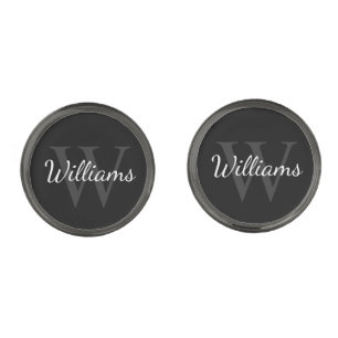 Classic Personalized Monogram and Name Cufflinks