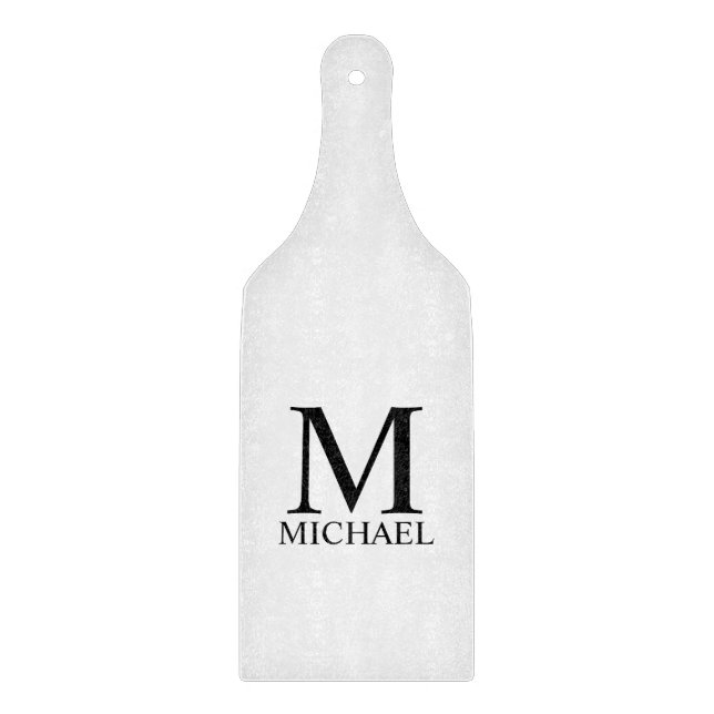 Classic Personalized Monogram and Name Cutting Boa Cutting Board (Front)
