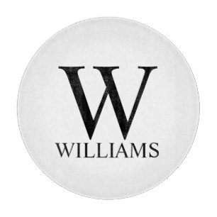 Classic Personalized Monogram and Name Cutting Board