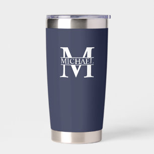 Classic Personalized Monogram and Name Insulated Tumbler