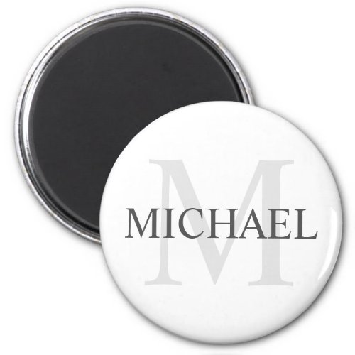 Classic Personalized Monogram and Name Magnet