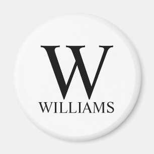 Classic Personalized Monogram and Name Magnet