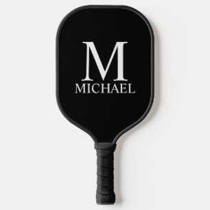 Classic Personalized Monogram and Name Pickleball Paddle