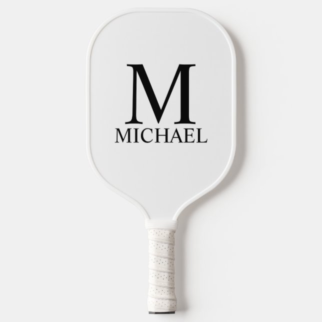 Classic Personalized Monogram and Name Pickleball Paddle (Front)