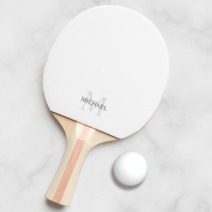 Classic Personalized Monogram and Name Ping Pong Paddle
