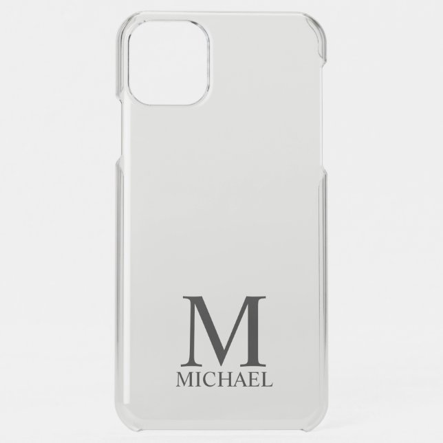 Classic Personalized Monogram and Name Uncommon iP iPhone Case (Back)