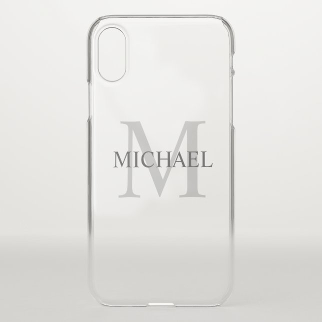 Classic Personalized Monogram and Name Uncommon iPhone Case (Back)