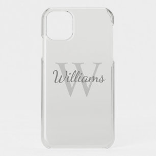 Classic Personalized Monogram and Name iPhone 11 Case