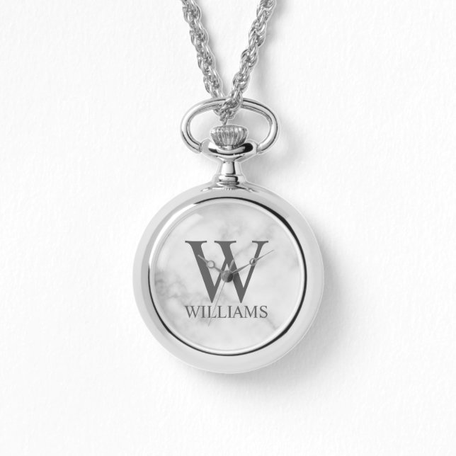 Classic Personalized Monogram and Name Watch (Front)