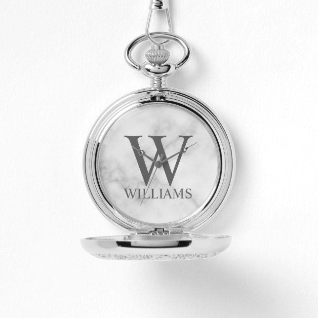 Classic Personalized Monogram and Name Watch (Front)