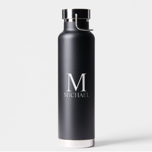 Classic Personalized Monogram and Name Water Bottle