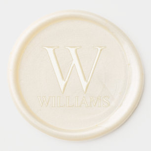 Classic Personalized Monogram and Name Wax Seal Sticker