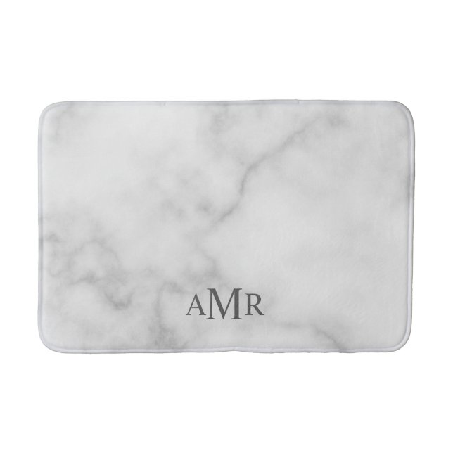 Classic Personalized Monogram Bath Mat (Front)