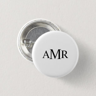 Classic Personalized Monogram Button