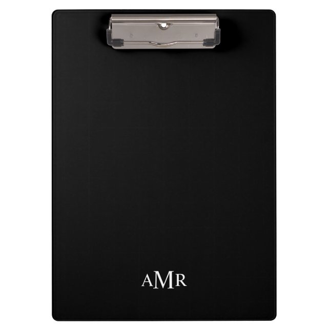 Classic Personalized Monogram Clipboard (Front)
