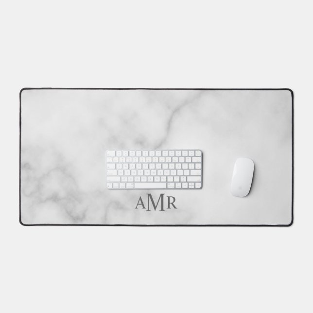 Classic Personalized Monogram Desk Mat (Keyboard & Mouse)