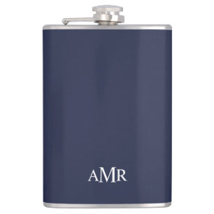 Classic Personalized Monogram Flask