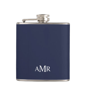 Classic Personalized Monogram Flask