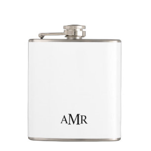 Classic Personalized Monogram Flask
