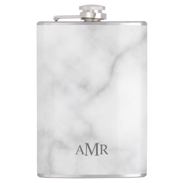 Classic Personalized Monogram Flask (Front)
