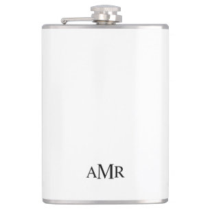 Classic Personalized Monogram Flask