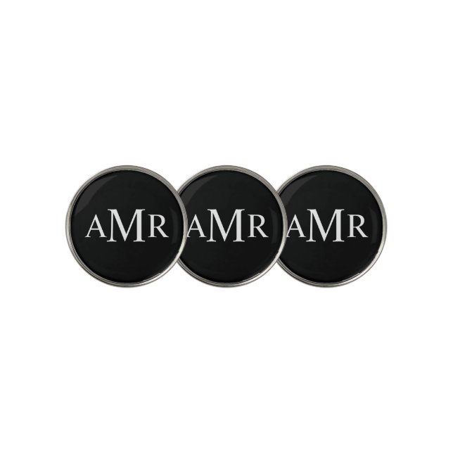 Classic Personalized Monogram Golf Ball Marker (3 Up)