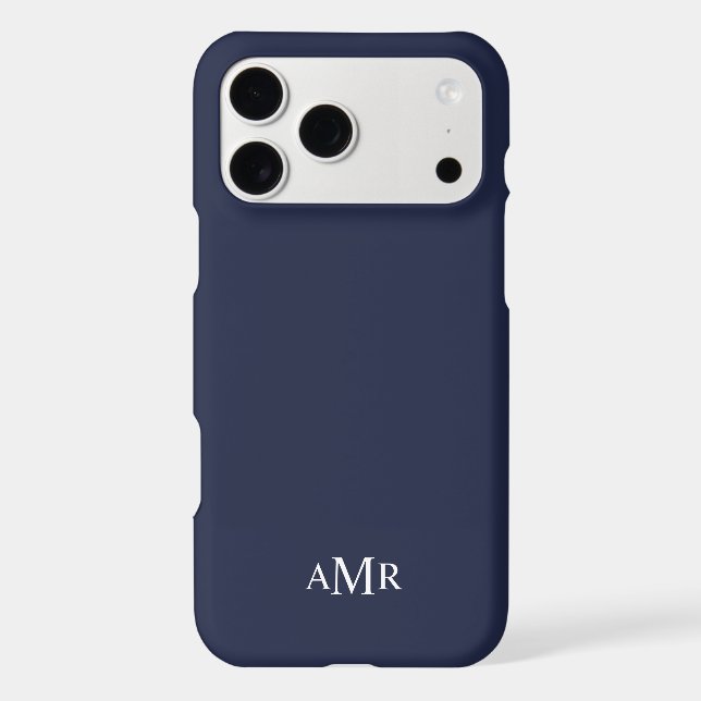 Classic Personalized Monogram Iphone Case (Back)