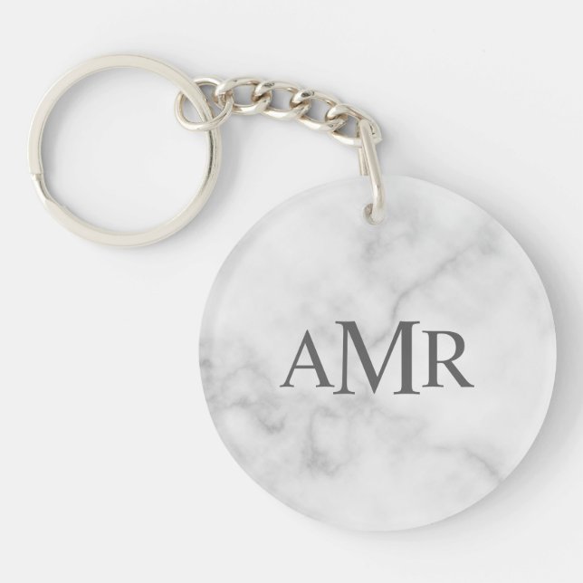 Classic Personalized Monogram Keychain (Front)