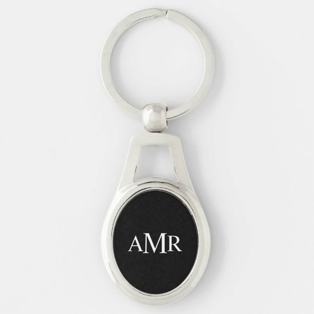 Classic Personalized Monogram Keychain (Front)