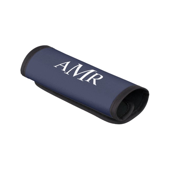 Classic Personalized Monogram Luggage Handle Wrap (Angled)