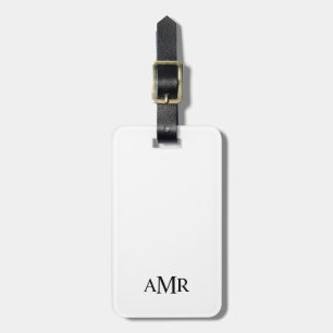 Classic Personalized Monogram Luggage Tag