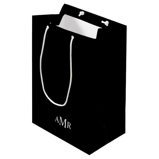 Classic Personalized Monogram Medium Gift Bag (Front Angled)