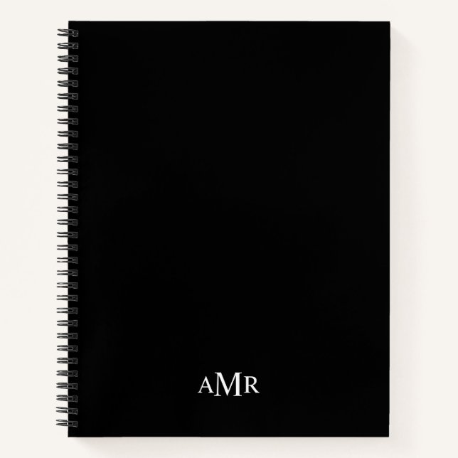 Classic Personalized Monogram Notebook (Front)