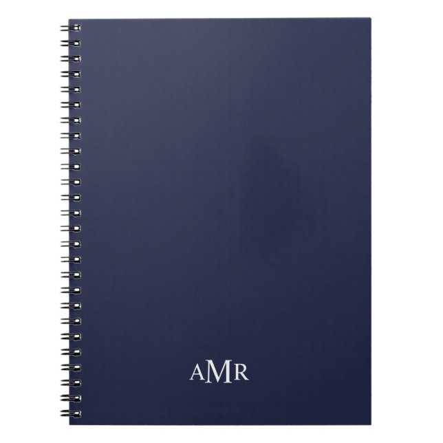 Classic Personalized Monogram Notebook (Front)