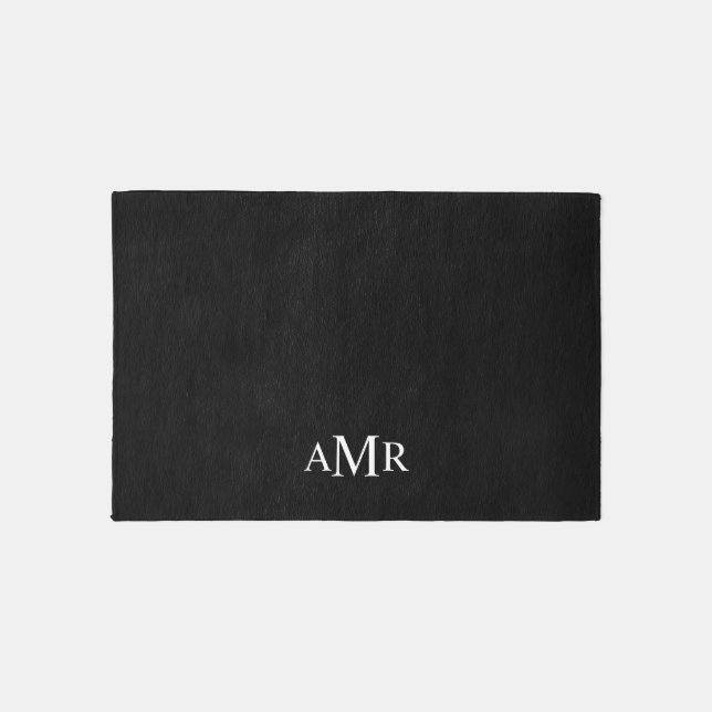 Classic Personalized Monogram Outdoor Rug (Front)