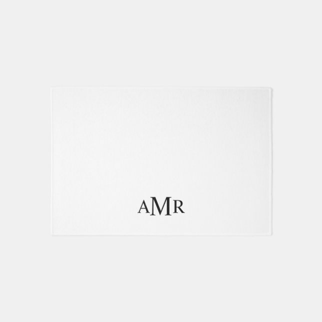 Classic Personalized Monogram Outdoor Rug (Front)