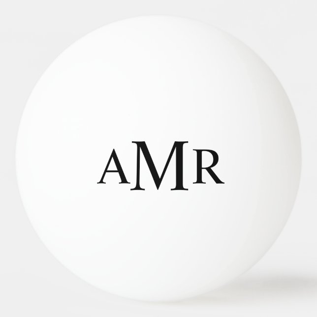 Classic Personalized Monogram Ping Pong Ball (Front)