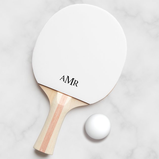 Classic Personalized Monogram Ping Pong Paddle (Creator Uploaded)