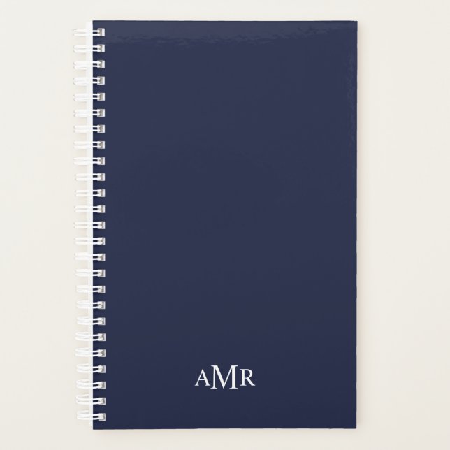 Classic Personalized Monogram Planner (Front)