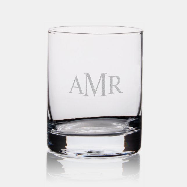 Classic Personalized Monogram Rocks Glass (Glassware)