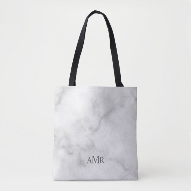 Classic Personalized Monogram Tote Bag (Front)